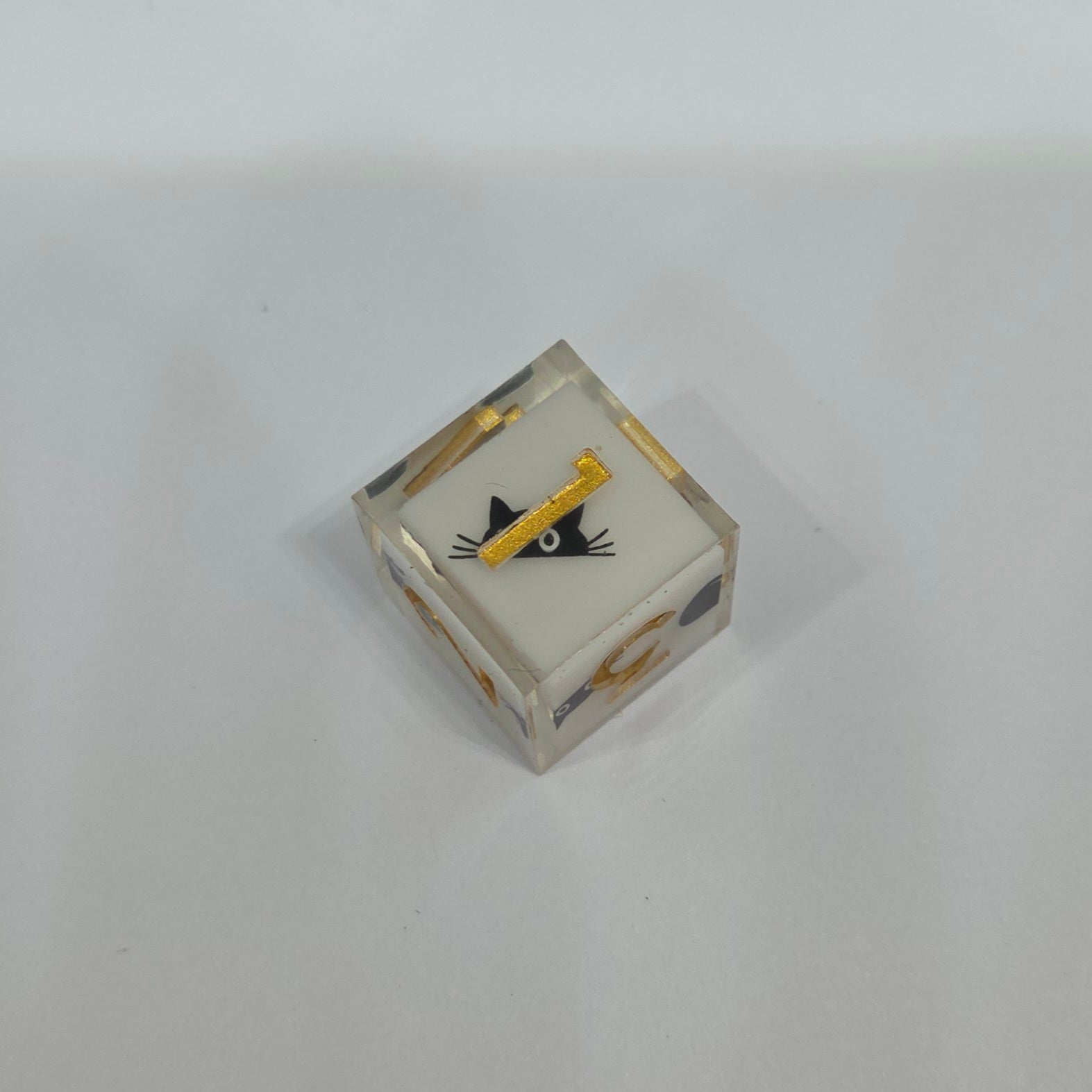 Sharp Edge Resin Dice: Black Cat
