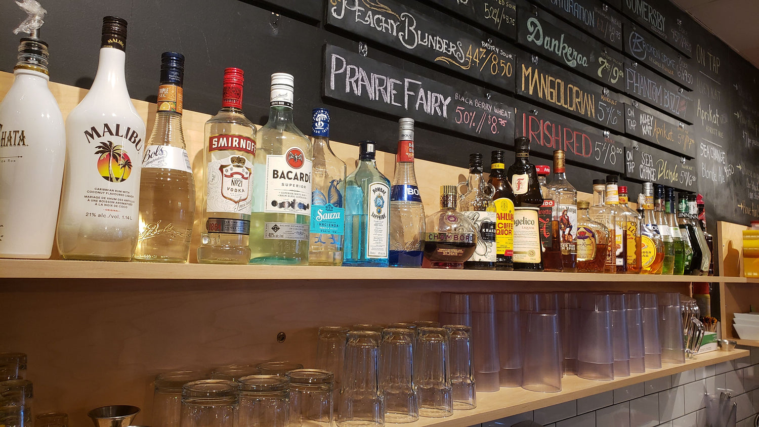 Drink Menu Table Top Cafe a Board Game Cafe located in Edmonton Alberta