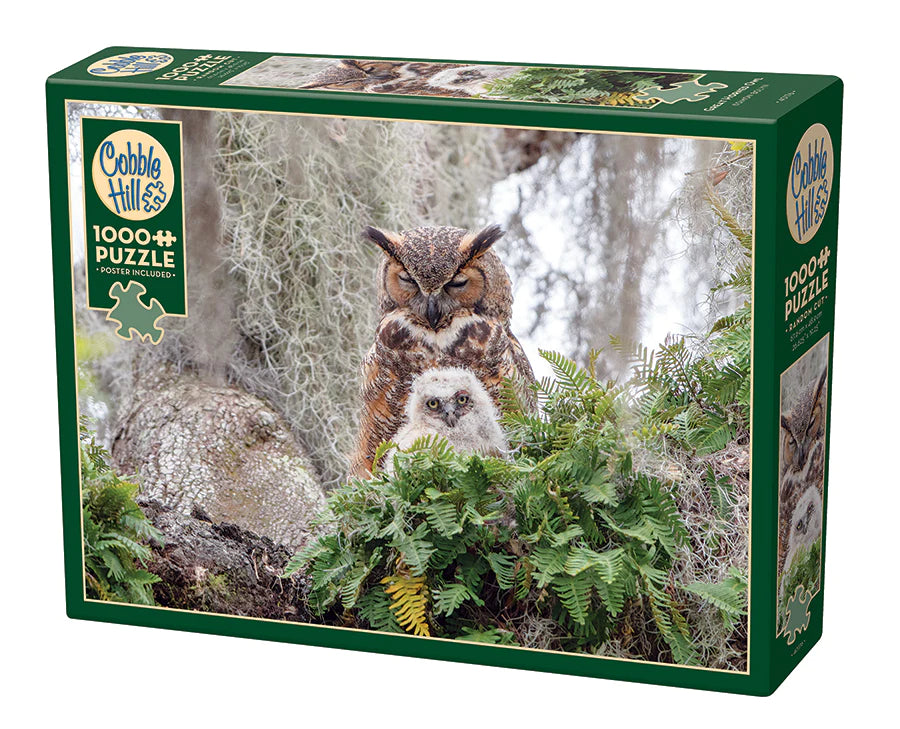 Puzzle: 1000 Great Horned Owl