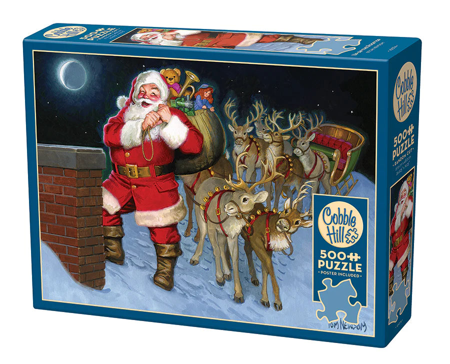 Puzzle : Le Père Noël arrive en ville (500 pièces)