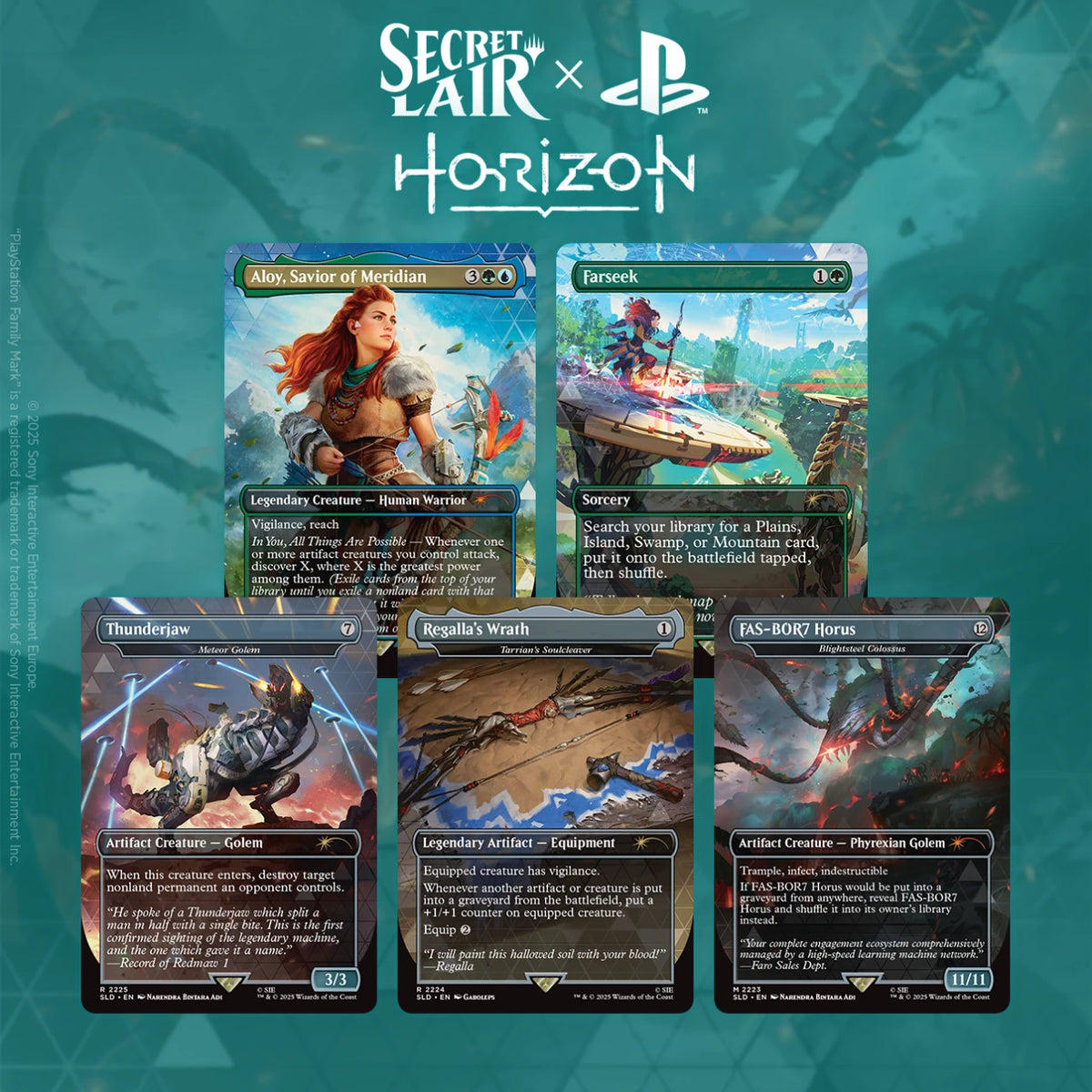Magic: The Gathering - Secret Lair: Playstation: Horizon: Zero Dawn: Huntress and the Machines