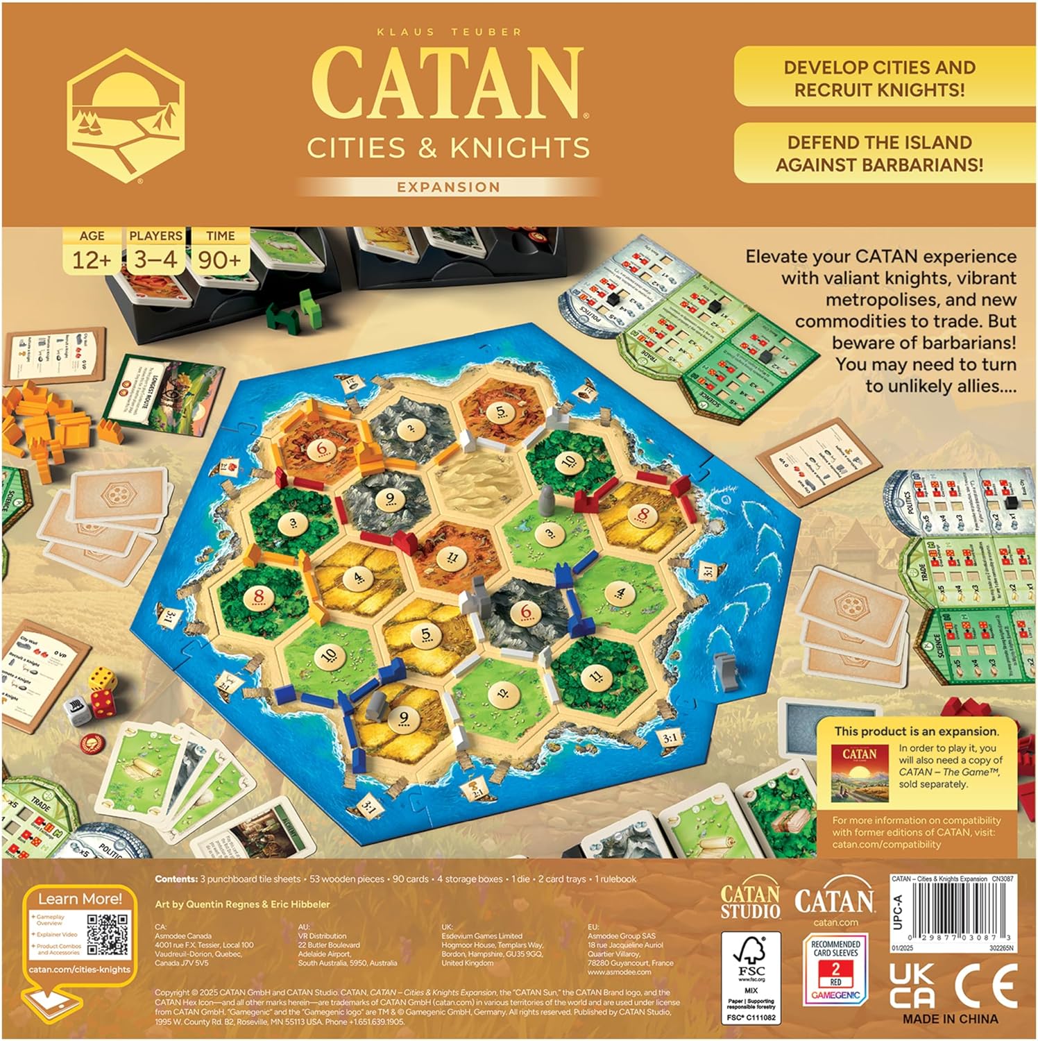 CATAN Exp: Cities & Knights - 6th Edition