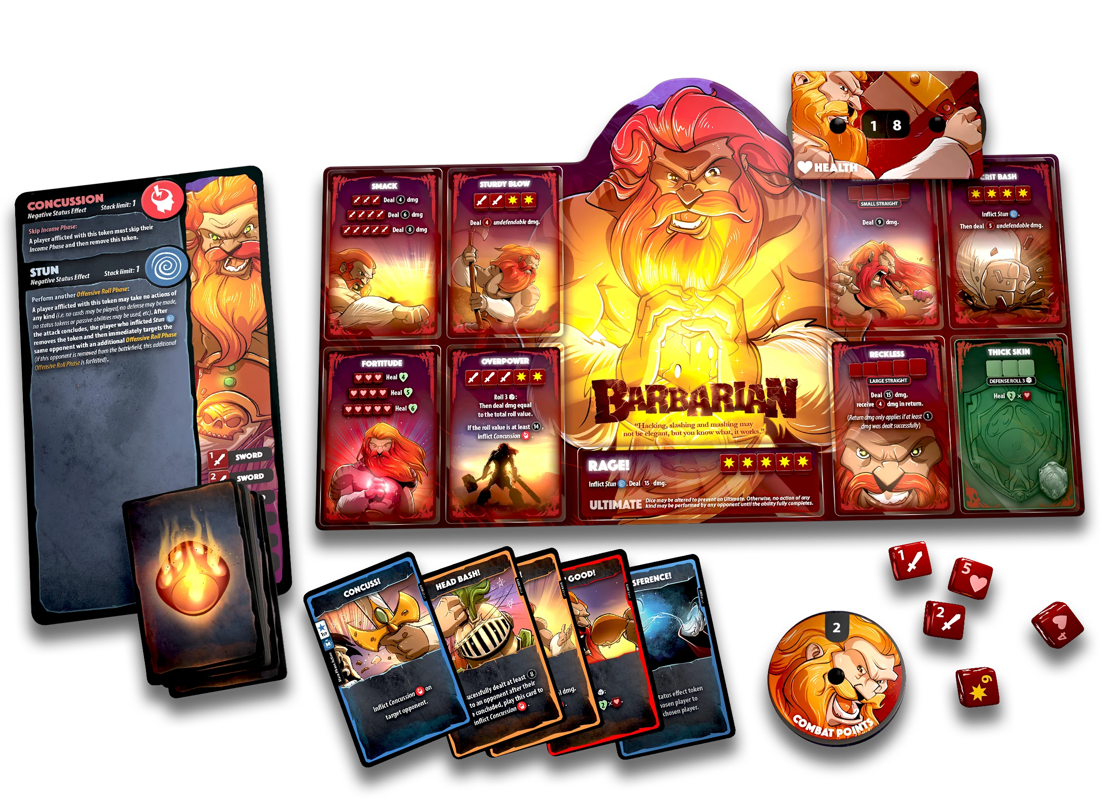 Dice Throne - Season One - Barbarian vs Moon Elf