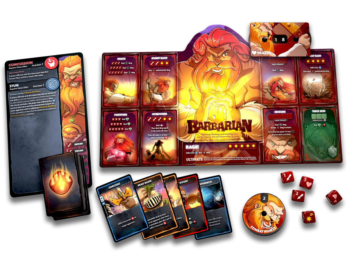 Dice Throne - Season One - Barbarian vs Moon Elf