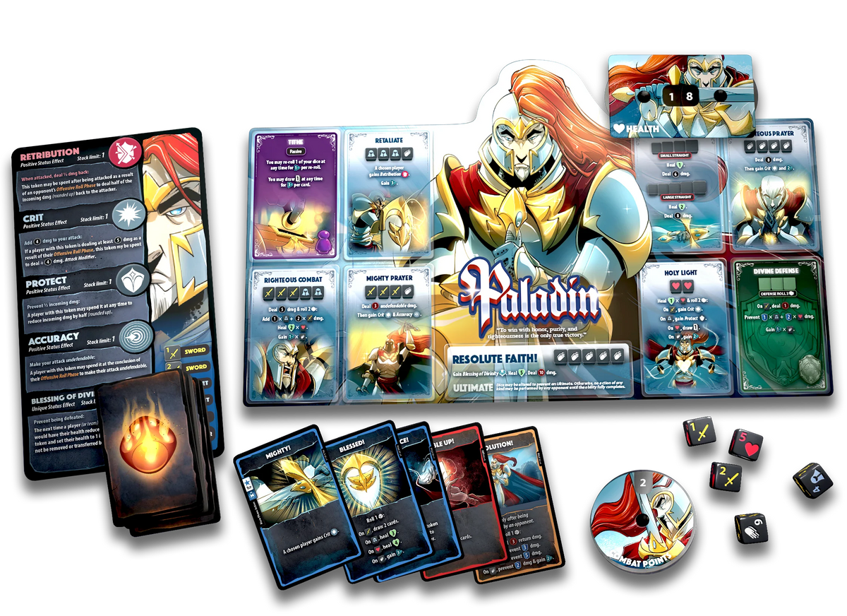 Dice Throne - Saison Un - Moine contre Paladin