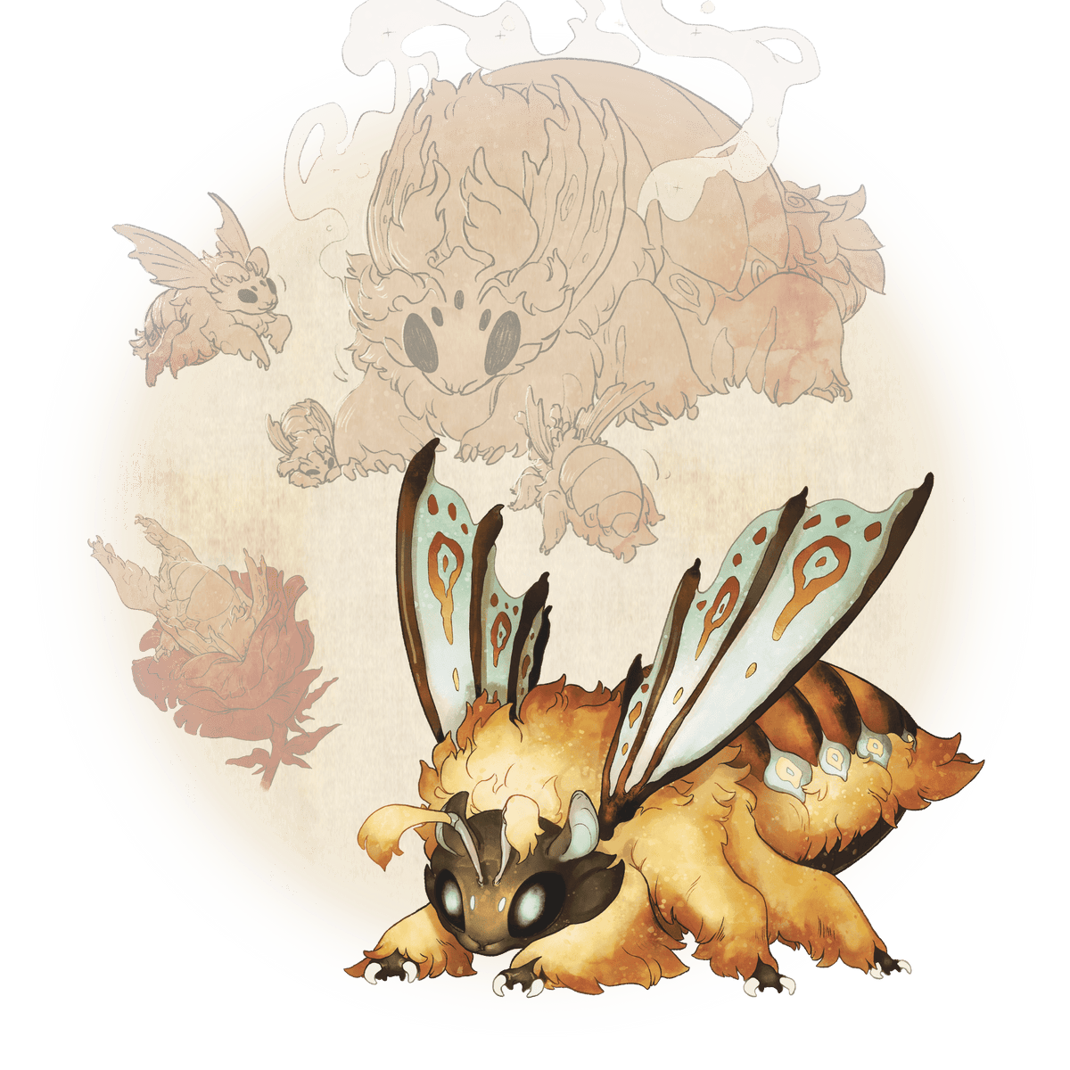 The Field Guide to Floral Dragons: Vespon Spin Pin