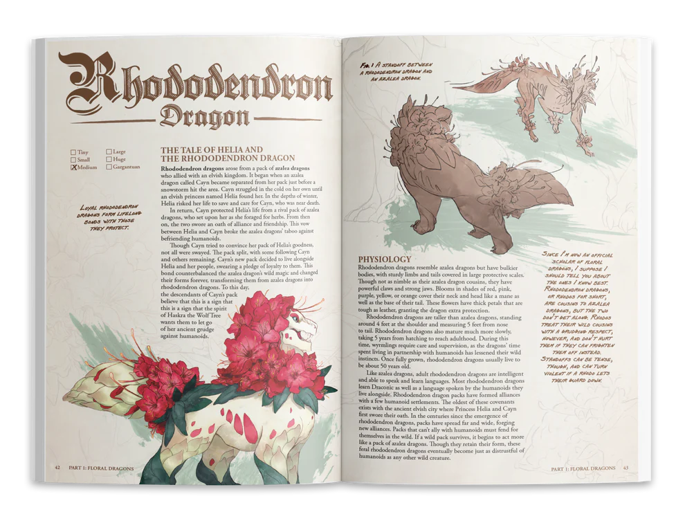 Le guide de terrain des dragons floraux : Livre relié