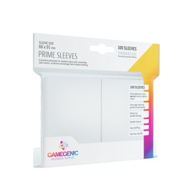 Protège-cartes : Gamegenic Prime Sleeves : Blanc (100)