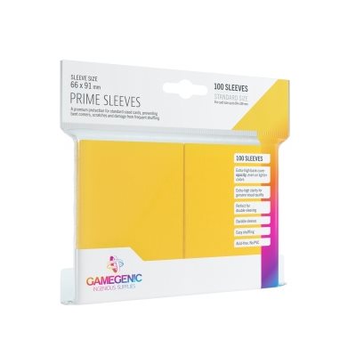 Pochettes: Gamegenic Prime Sleeves: Jaune (100)