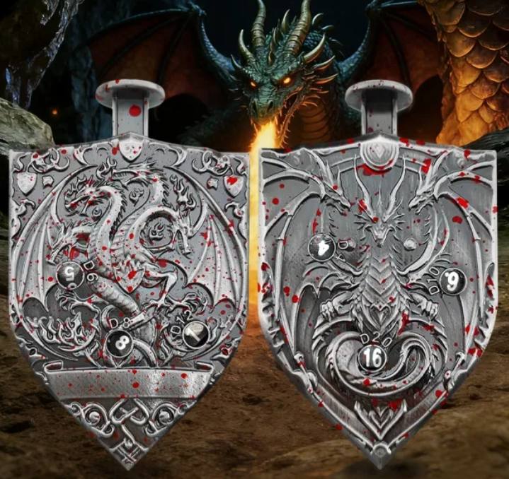 Rolling Metal Dice: Silver