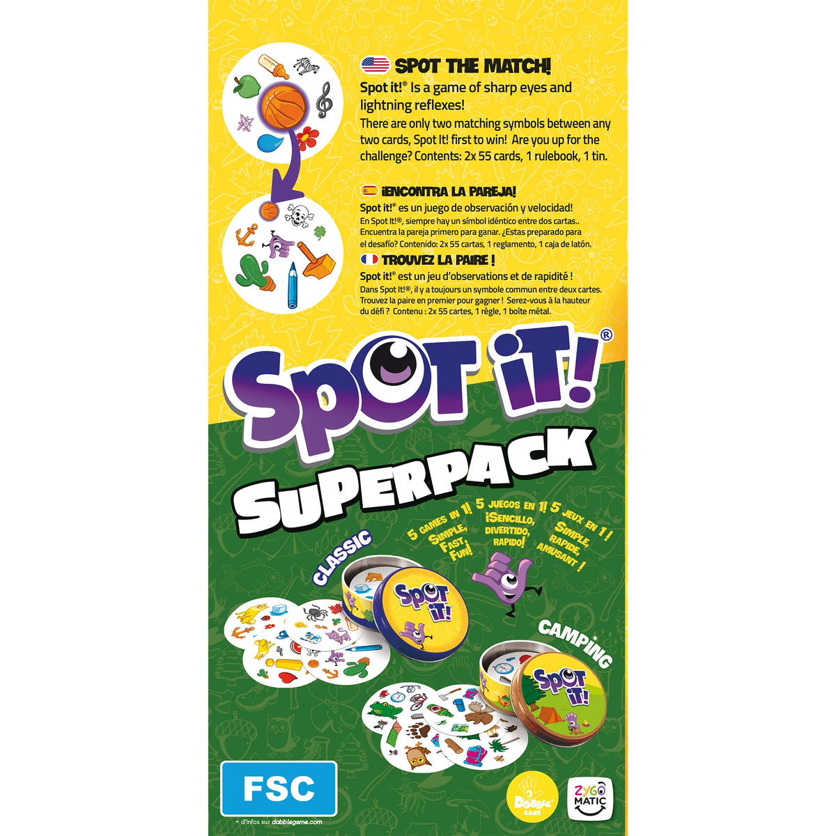 Spot It! - Super Pack Classic/Camping