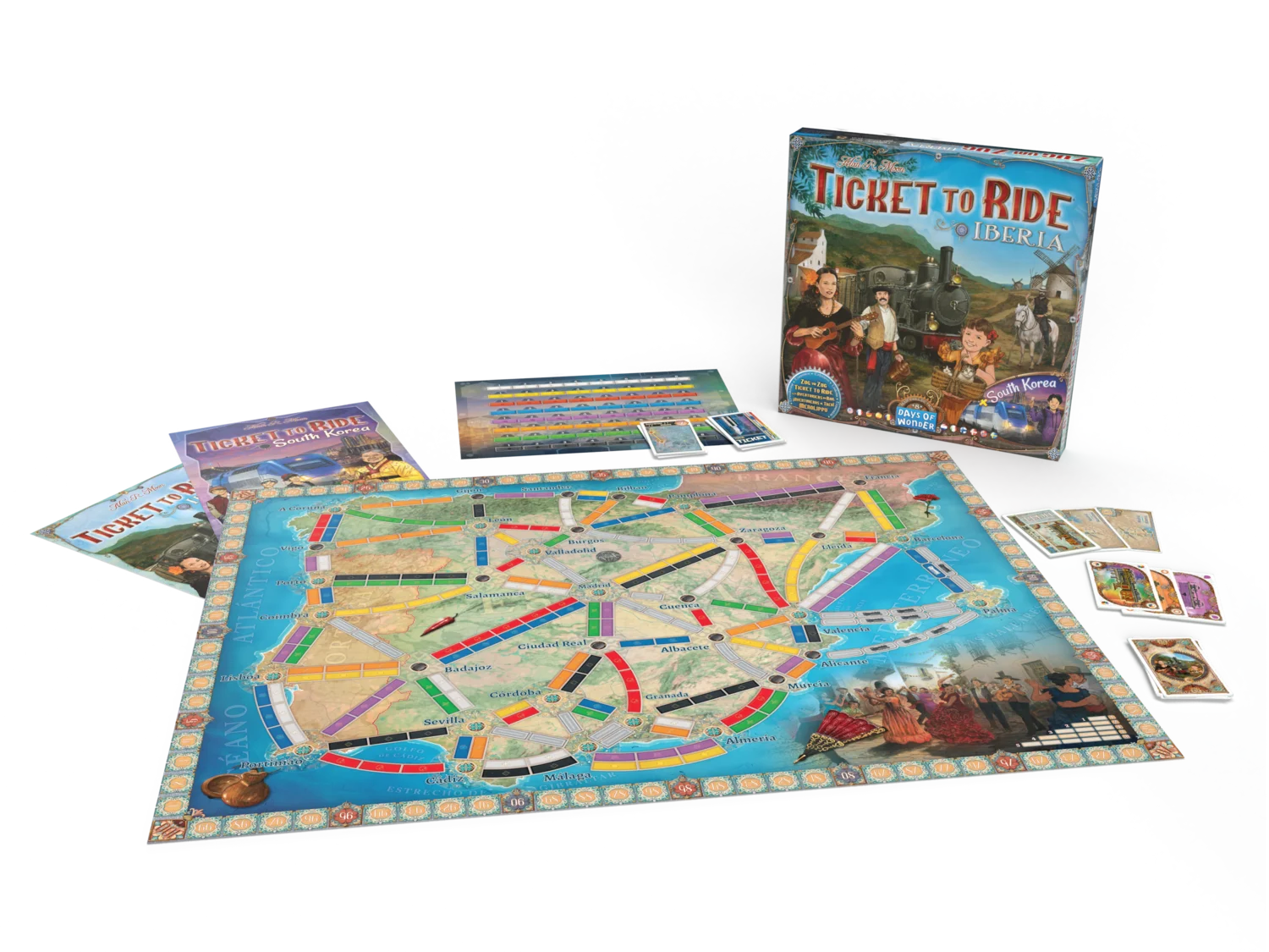 Ticket to Ride: Map Collection: Volume 8 - Iberia & South Korea