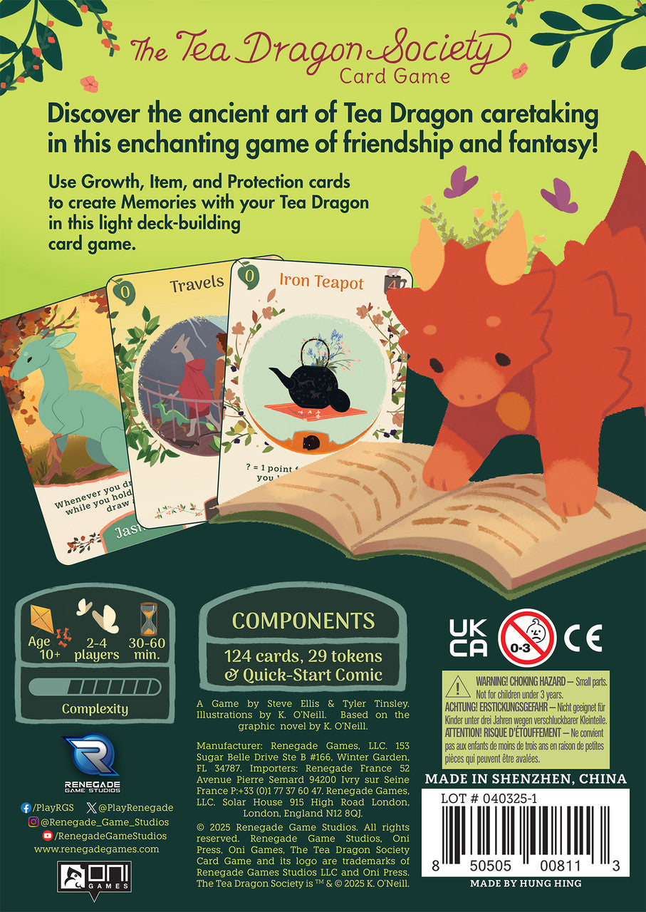 Le jeu de cartes The Tea Dragon Society