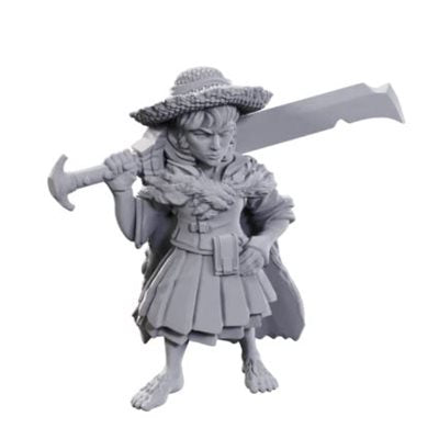Pathfinder Deep Cuts Unpainted Miniatures: Wave 23: Female Halfling Magus Low-Level