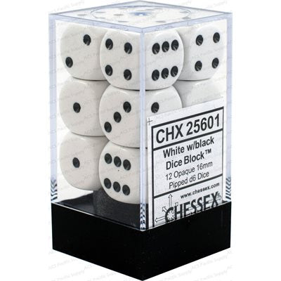 Chessex Dice Blocs de dés 12d6 (Assortis)