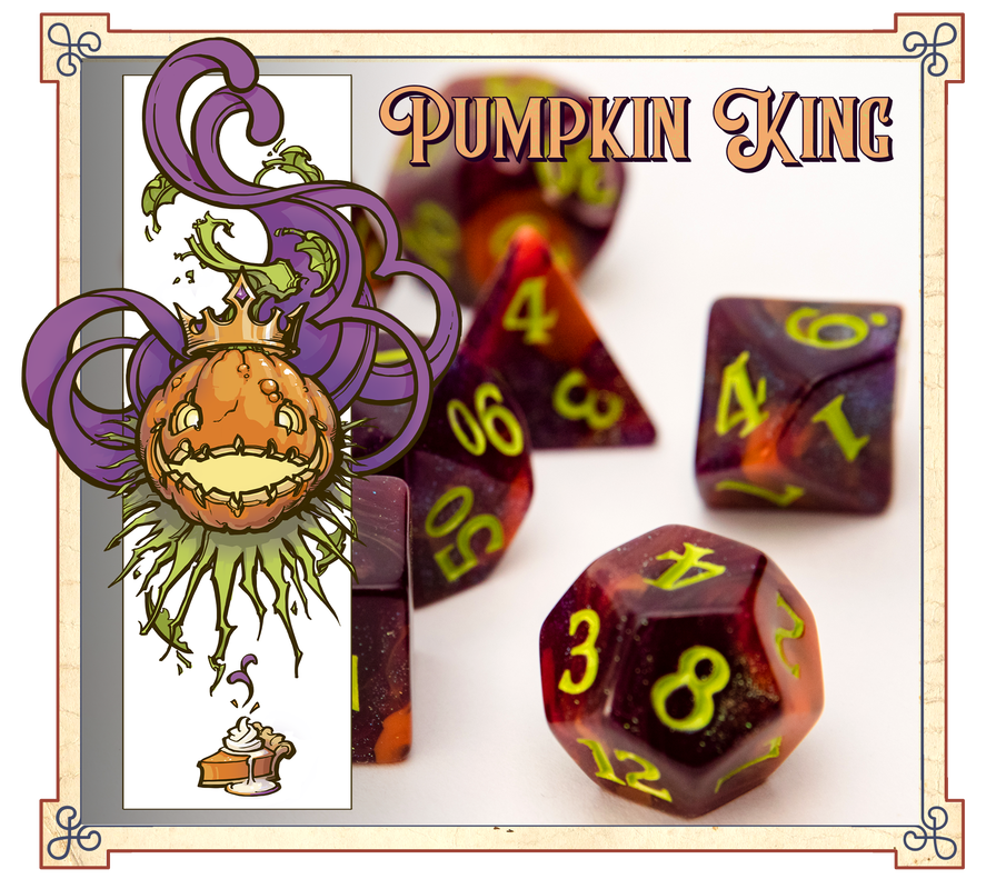 Baron Smellybones Scented Pumpkin King Dice