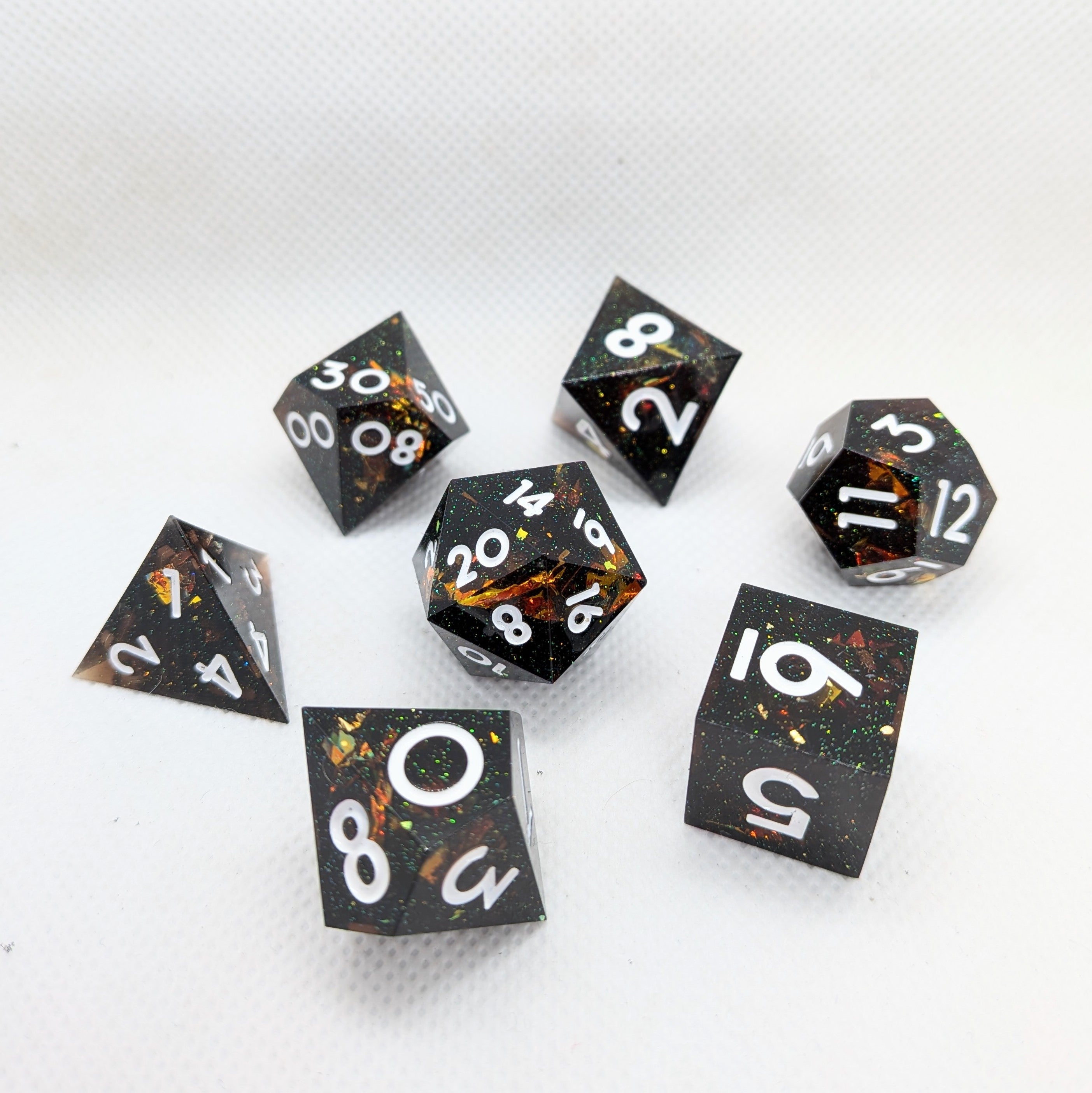 Sharp Edge Resin Dice: Gold Dust