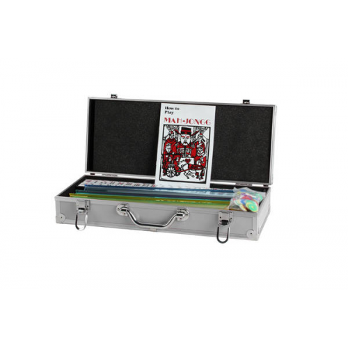 Mahjong - Valise de luxe argentée
