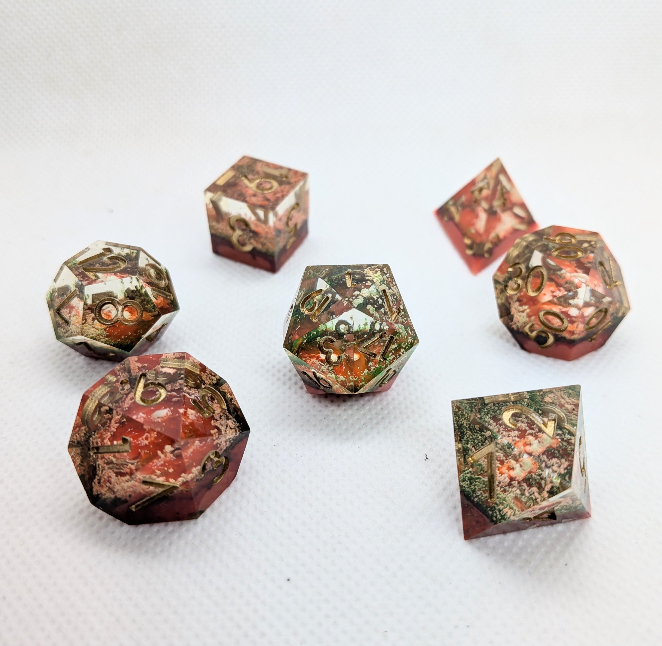 Sharp Edge Resin Dice: Mars