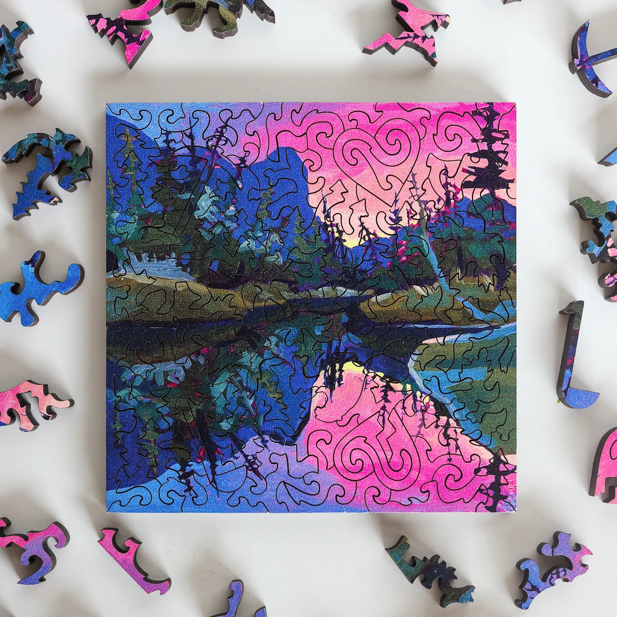 Mini StumpCraft Jigsaw Puzzle: Summer Storm on Ha Ling