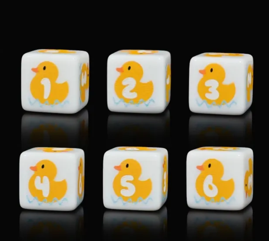 Bloc de dés 12d6 Canard Nageur
