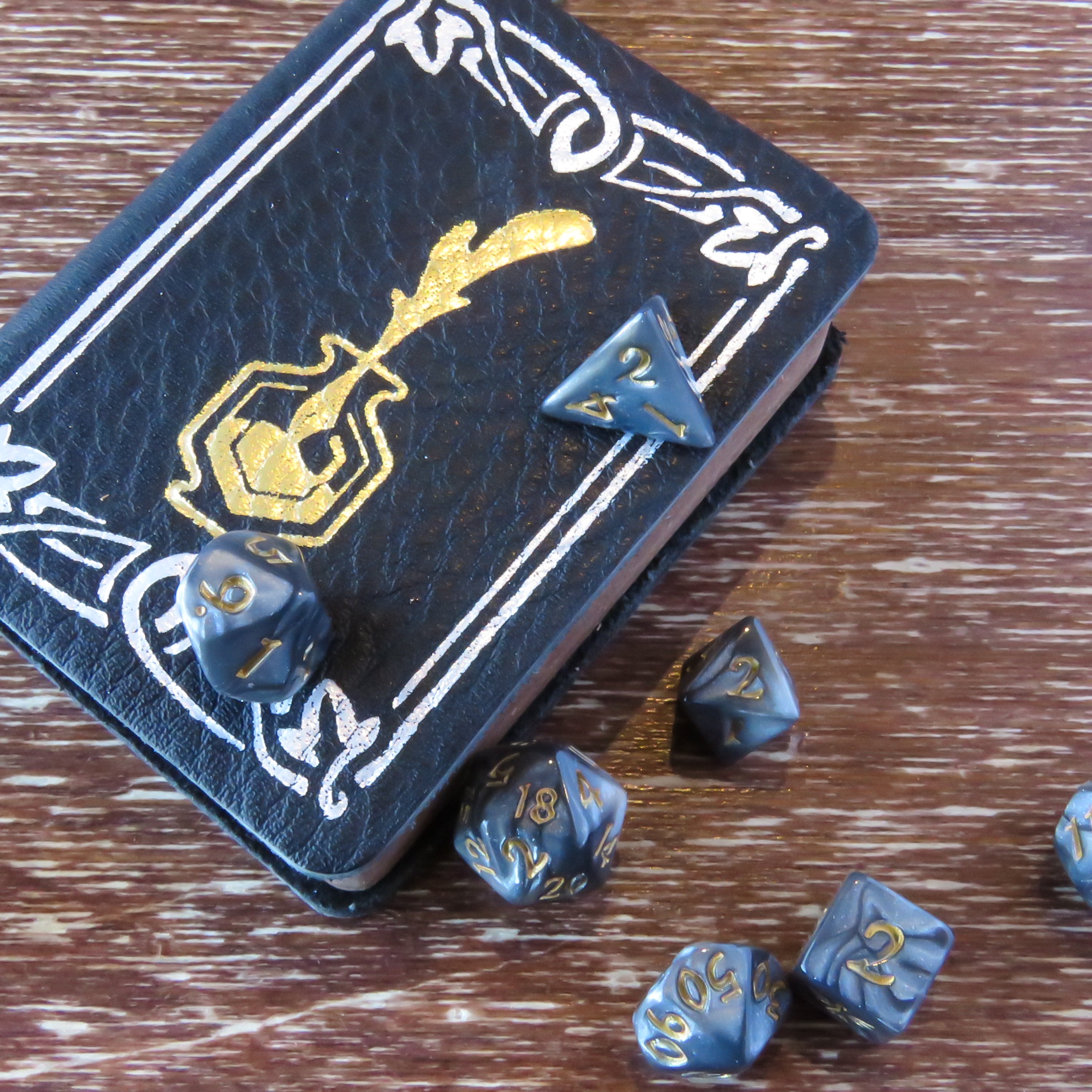 Table Top Cafe Elderwood Academy - Keychain Spellbooks (w/ mini dice)