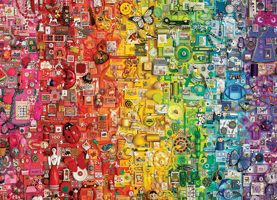 Puzzle : 1000 arcs-en-ciel colorés
