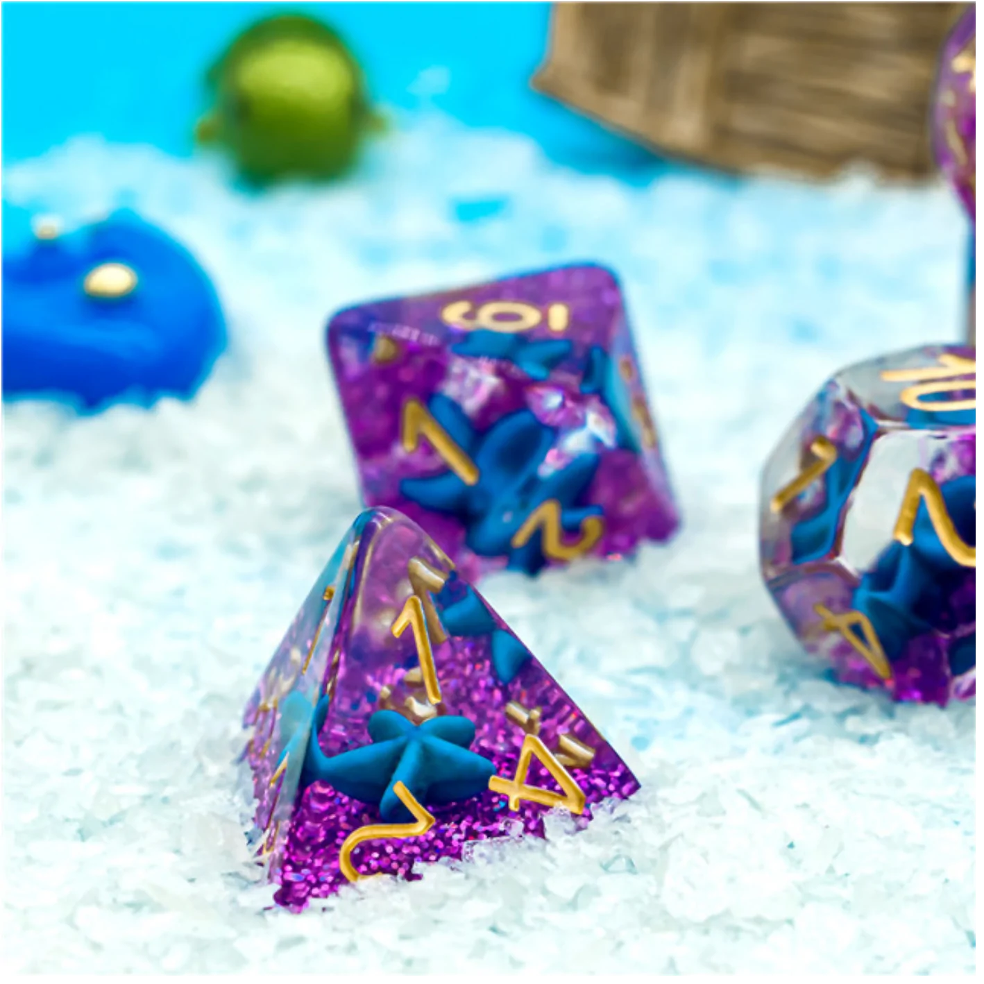 Otherworldy Starfish RPG Dice