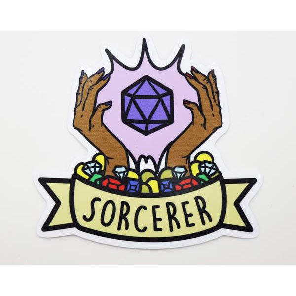 Table Top Cafe Banner Class Sticker: Sorcerer