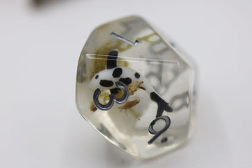 Table Top Cafe Black Koi Fish RPG Dice Set