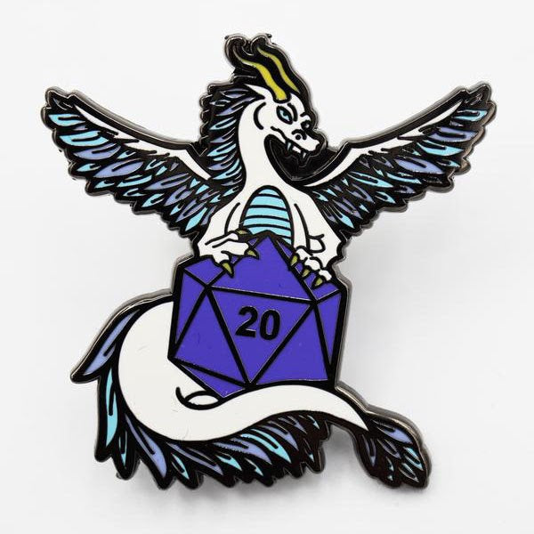 Table Top Cafe Dice Dragons Pin: Air