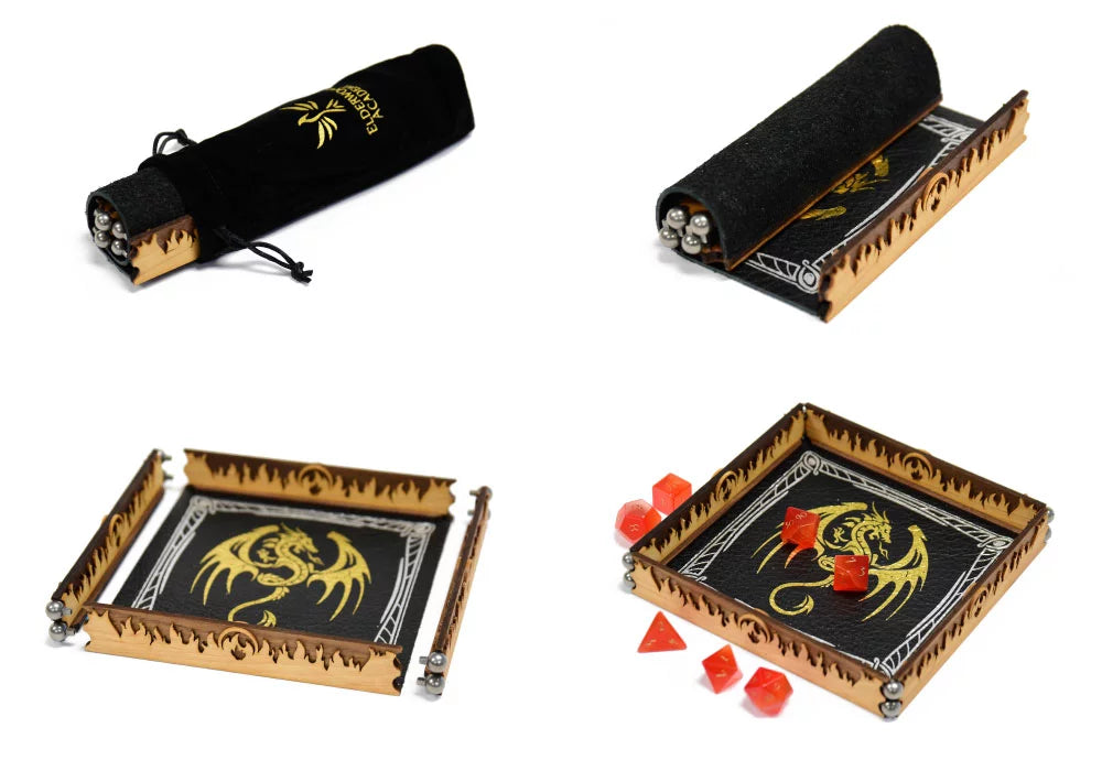 Elderwood Scroll Rolling Tray
