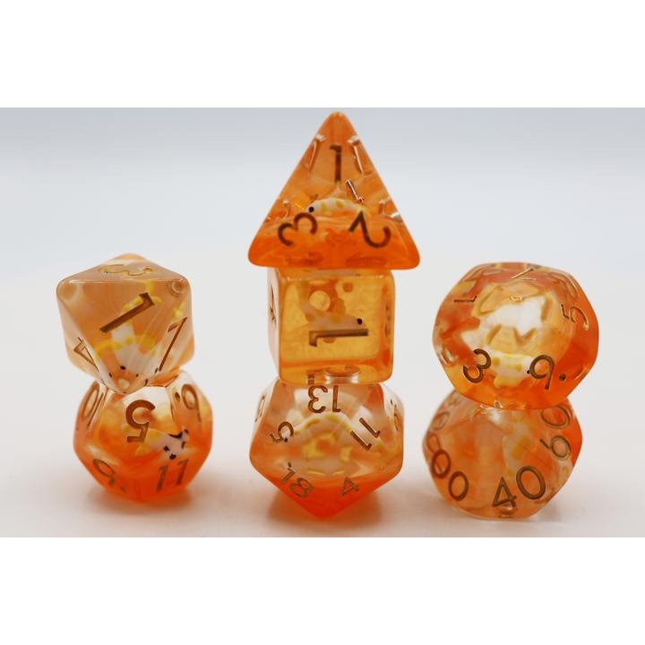 Table Top Cafe Golden Koi Fish RPG Dice Set