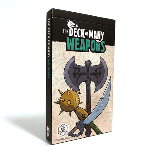 Table Top Cafe Deck of Many: Weapons