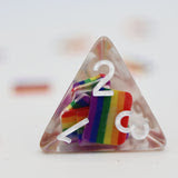 Table Top Cafe Rainbow Flag RPG Dice Set