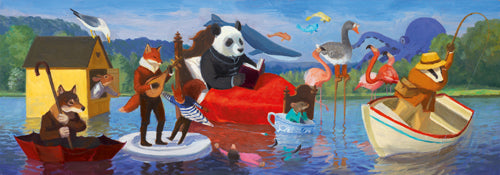 Table Top Cafe Puzzle: 350 Summer Lake
