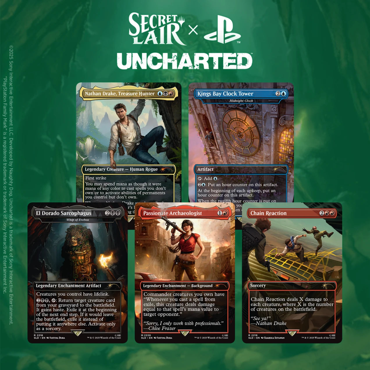 Magic: The Gathering - Secret Lair: Playstation: Uncharted: Saga of Thieves