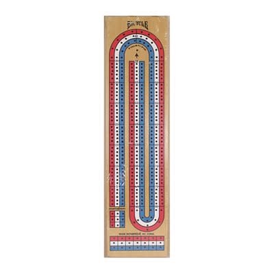 Table Top Cafe Bicycle 3-Track Cribbage Board