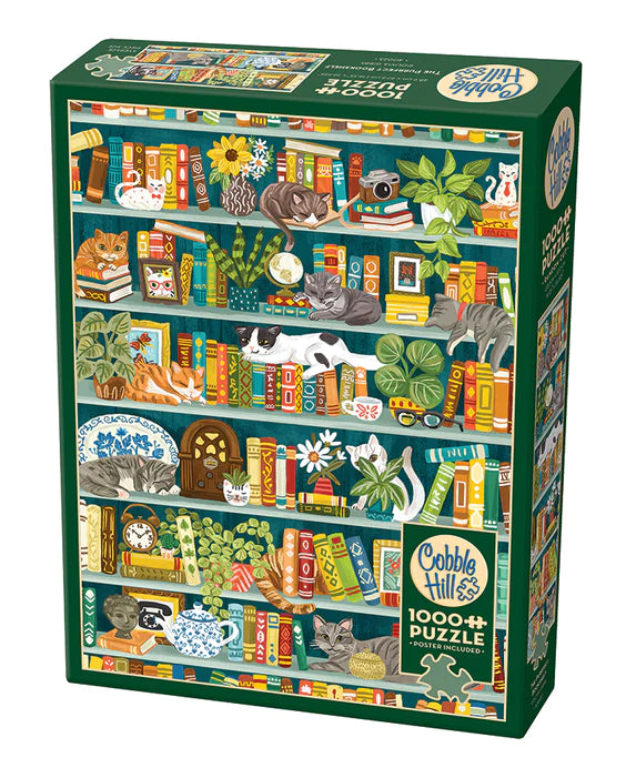 Puzzle: 1000 Une bibliothèque ronronnante