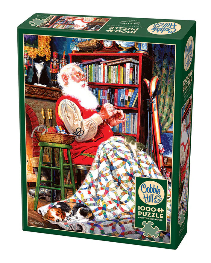 Puzzle : La courtepointe du Père Noël (1000 pièces)