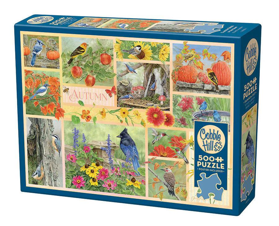 Casse-tête : 500 oiseaux de jardin en automne