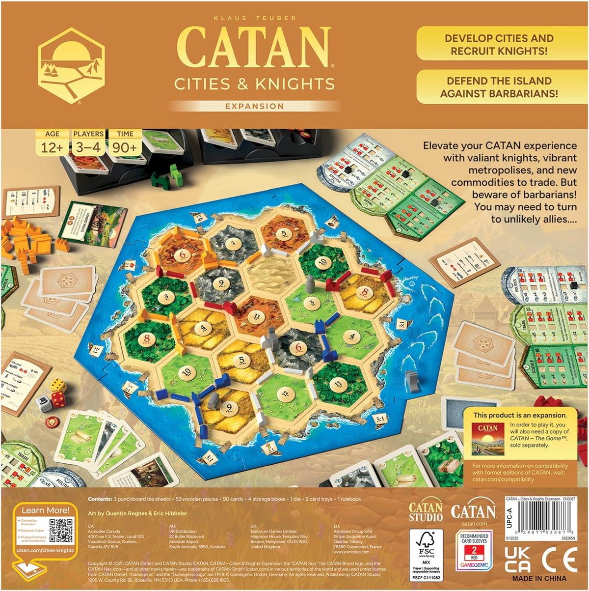 CATAN Extension : Villes et Chevaliers - 6e édition