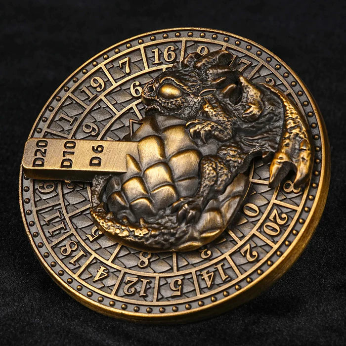 Dragon Egg Spinner Die: Gold