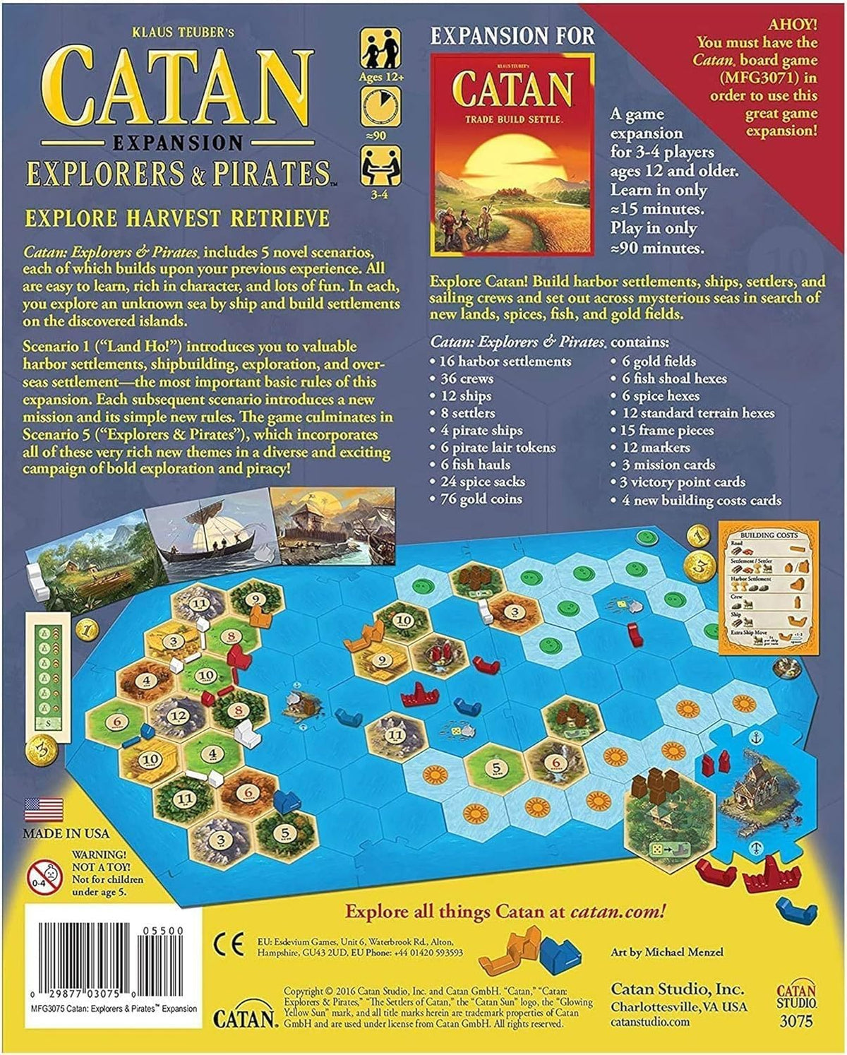 CATAN Extension : Explorateurs et Pirates - 6e édition