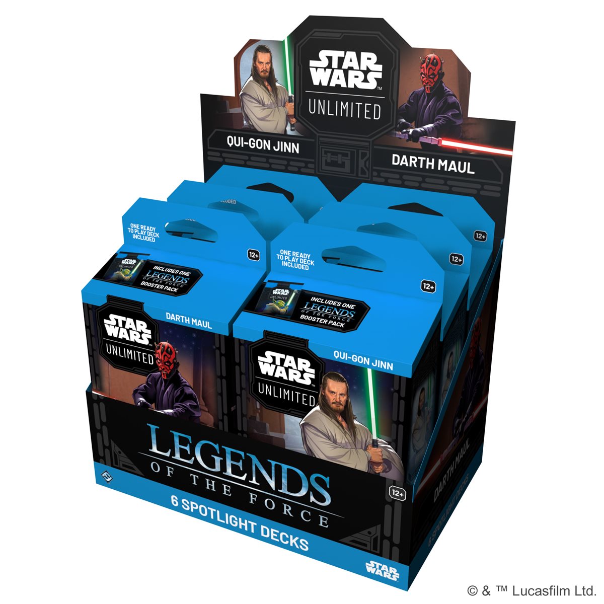 Star Wars: Unlimited - Legends of the Force - Spotlight Decks: Darth Maul &amp; Qui-Gon Jinn