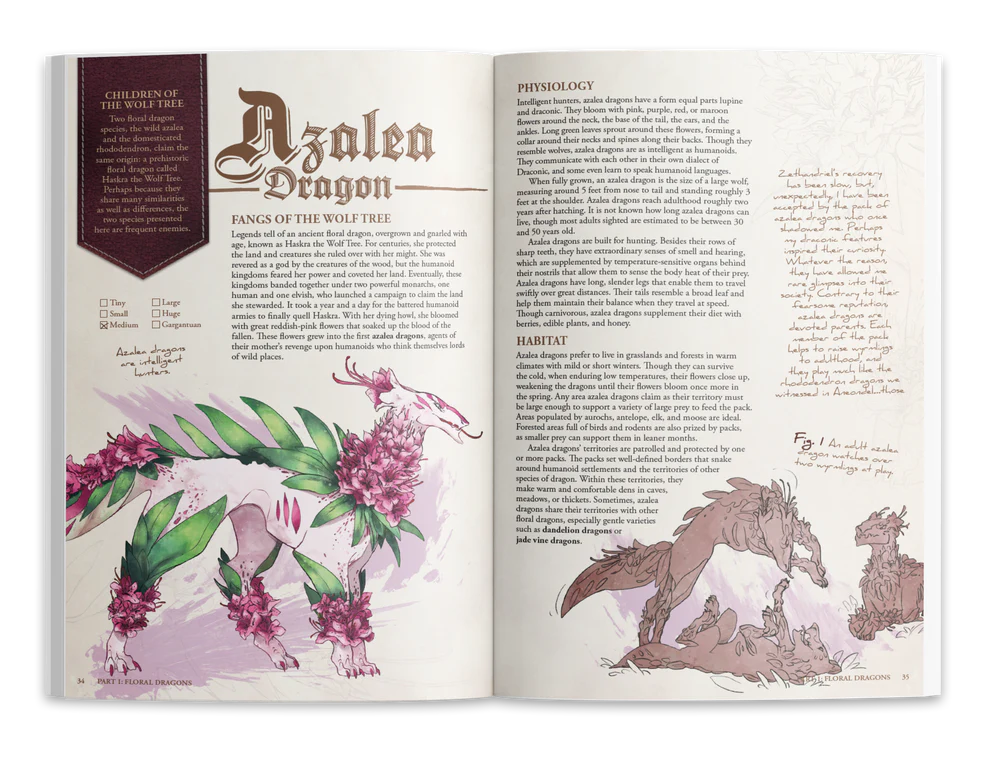 Le guide de terrain des dragons floraux : Livre relié