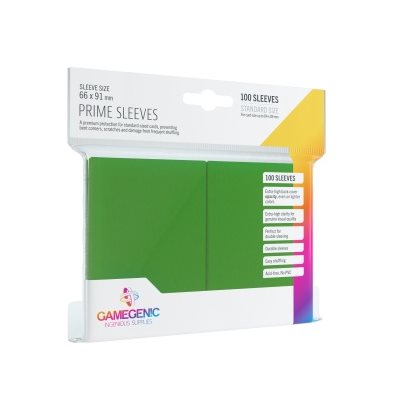 Protège-cartes : Gamegenic Prime Sleeves : Vert (100)
