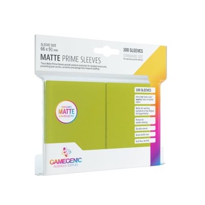 Protège-cartes : Gamegenic Matte Prime Standard Lime (100)