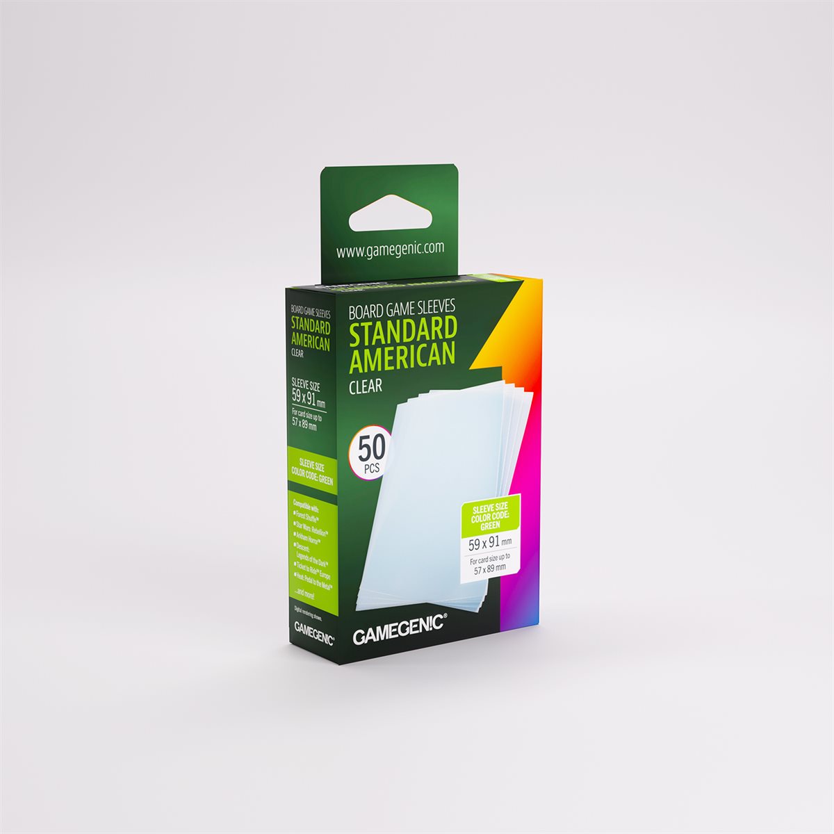 Sleeves: Gamegenic: Prime Standard American- Sized (50) (ML) (Repackaging)