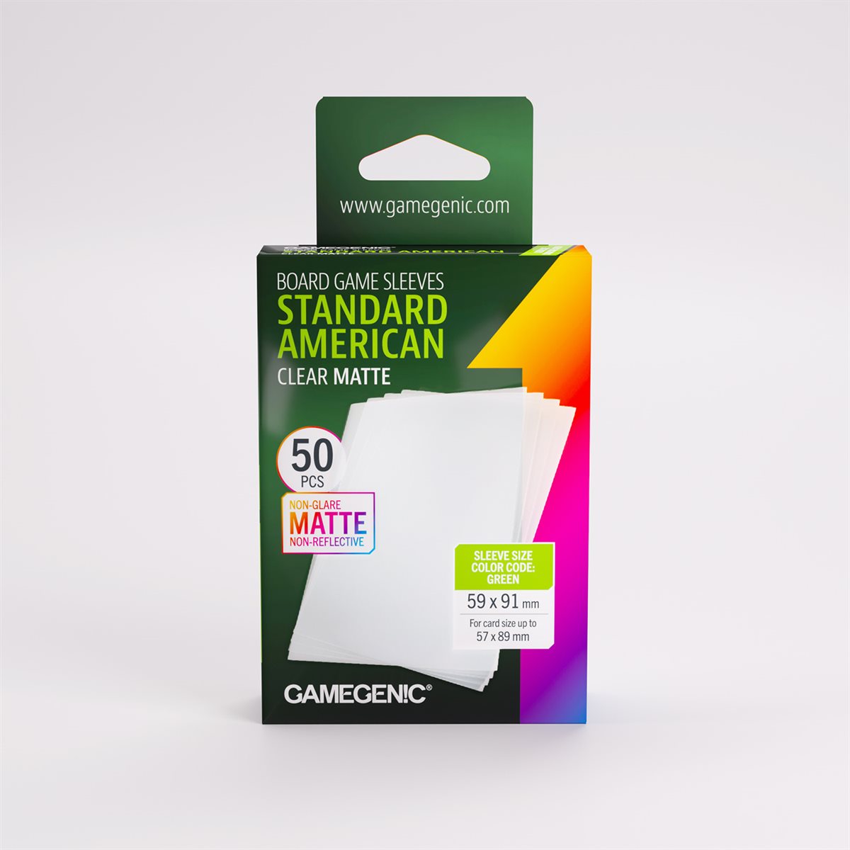 Sleeves: Gamegenic: Matte Standard American- Sized Boardgame (50) (ML) (Repackaging)